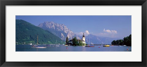 Framed Traunsee Lake Gmunden Austria Print