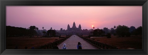 Framed Angkor Wat at dusk, Cambodia Print