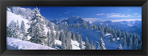 Framed Alpine Scene, Bavaria, Germany Print