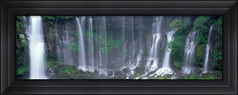Framed Shiraito Falls, Fujinomiya, Shizuoka, Japan Print