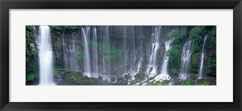 Framed Shiraito Falls, Fujinomiya, Shizuoka, Japan Print