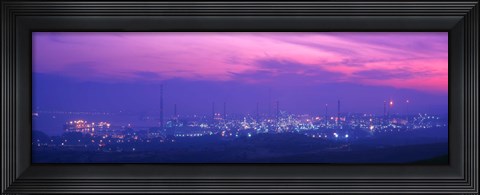 Framed Oil Refinery, Andalucia, Spain Print