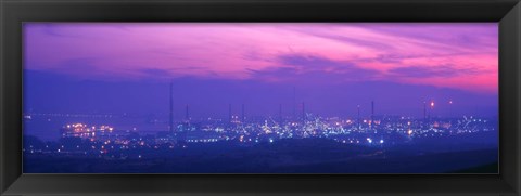 Framed Oil Refinery, Andalucia, Spain Print