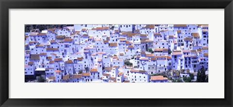 Framed White washed buildings, Casares, Andalucia, Spain Print