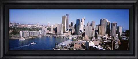 Framed Skyscrapers in a city, Sydney, New South Wales, Australia Print