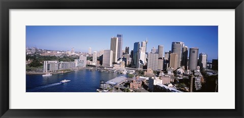 Framed Skyscrapers in a city, Sydney, New South Wales, Australia Print