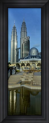 Framed Mosque and Petronas Towers Kuala Lumpur Malaysia Print