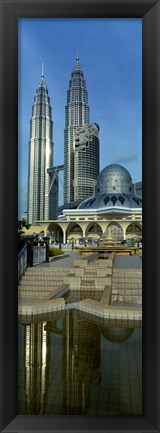 Framed Mosque and Petronas Towers Kuala Lumpur Malaysia Print