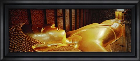 Framed Thailand, Bangkok, Wat Po, Reclining Buddha Print