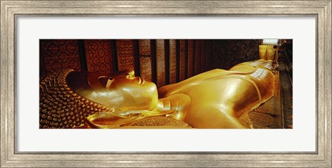 Framed Thailand, Bangkok, Wat Po, Reclining Buddha Print