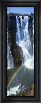 Framed Victoria Falls Zimbabwe Africa (vertical) Print