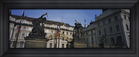 Framed Low angle view of a church, St Nicholas&#39;s Church, Old Town Square, Prague, Czech Republic Print