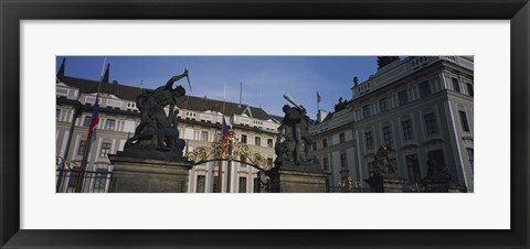 Framed Low angle view of a church, St Nicholas&#39;s Church, Old Town Square, Prague, Czech Republic Print