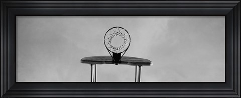 Framed Low angle view of a basketball hoop Print