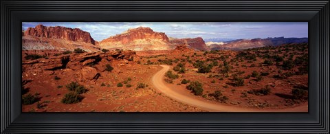 Framed Desert Road, Utah, USA Print