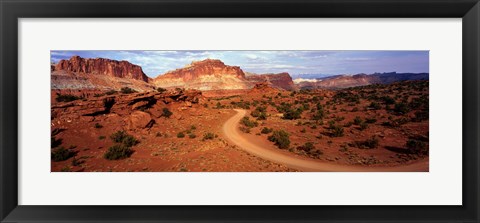 Framed Desert Road, Utah, USA Print