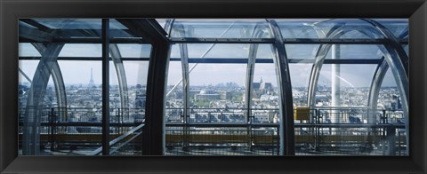 Framed Elevated walkway in a museum, Pompidou Centre, Beauborg, Paris, France Print