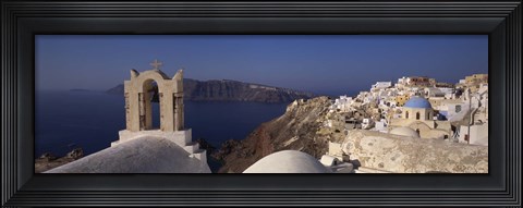 Framed Church Bell on an Island, Greece Print