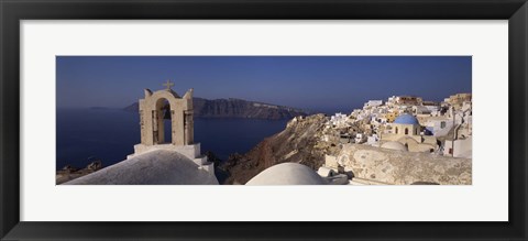 Framed Church Bell on an Island, Greece Print