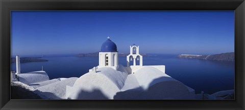 Framed Church Roof, Greece Print