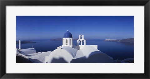 Framed Church Roof, Greece Print