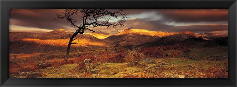 Framed Snowdonia National Park, Wales, United Kingdom Print