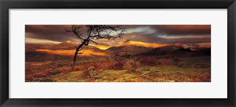 Framed Snowdonia National Park, Wales, United Kingdom Print