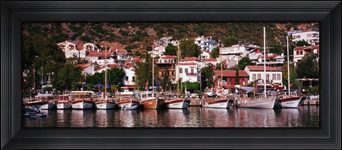 Framed Kalkan, Turkey Print
