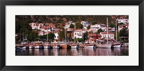 Framed Kalkan, Turkey Print