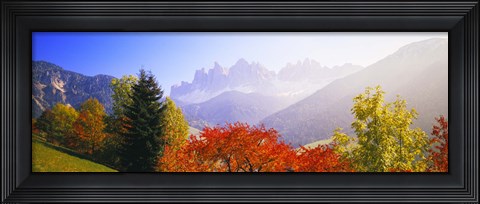 Framed Dolomites Alps in spring, Italy Print