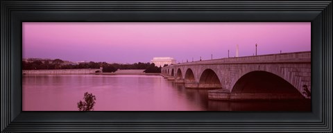 Framed Memorial Bridge, Washington DC, District Of Columbia, USA Print