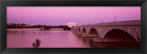 Framed Memorial Bridge, Washington DC, District Of Columbia, USA Print