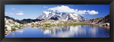 Framed Mt Baker Snoqualmie National Forest WA Print