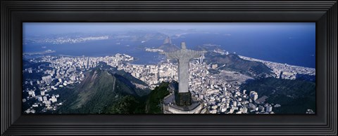 Framed Aerial, Rio De Janeiro, Brazil Print