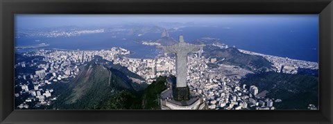 Framed Aerial, Rio De Janeiro, Brazil Print