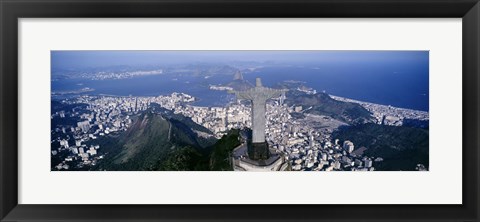 Framed Aerial, Rio De Janeiro, Brazil Print