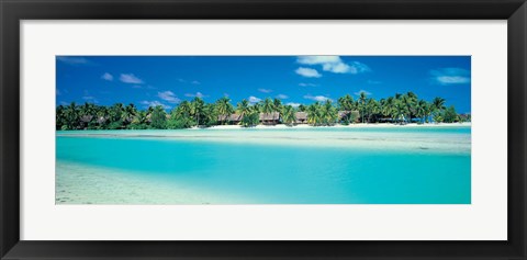 Framed Aitutaki Atoll, Cook Islands, New Zealand Print