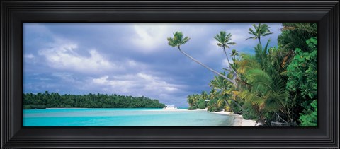 Framed Aitutak Cook Islands New Zealand Print