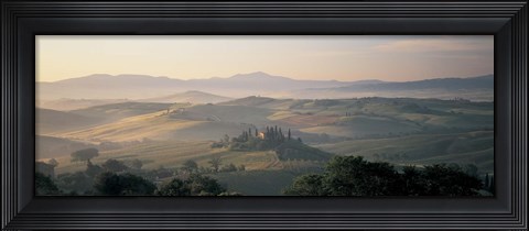 Framed Farm Tuscany Italy Print