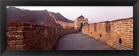 Framed Path on a fortified wall, Great Wall Of China, Mutianyu, China Print