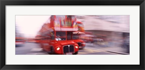 Framed Double Decker Bus, London, England, United Kingdom Print