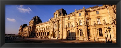 Framed Facade of an art museum, Musee du Louvre, Paris, France Print