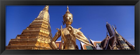 Framed Wat Phra Kaeo, Grand Palace, Bangkok, Thailand Print