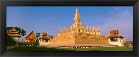 Framed Pha That Luang Temple, Vientiane, Laos Print