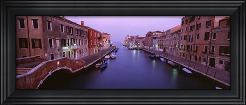 Framed Buildings along a canal, Cannaregio Canal, Venice, Italy Print