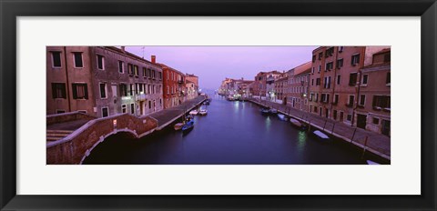 Framed Buildings along a canal, Cannaregio Canal, Venice, Italy Print