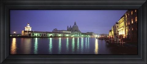 Framed Grand Canal, Venice, Italy (night) Print