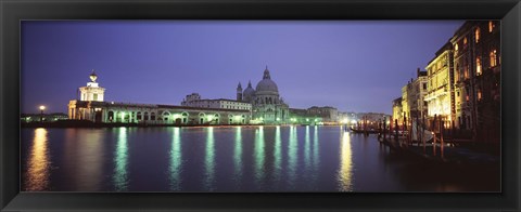 Framed Grand Canal, Venice, Italy (night) Print