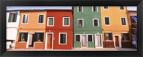 Framed Burano, Venice, Italy Print