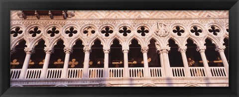 Framed Loggia, Doges Palace, Venice, Italy Print